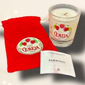 🎁Claus Porto Cereja Spiced Cherry-Scented Candle NEW in POUCH